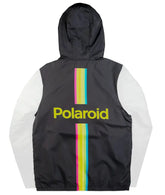 Polaroid Windbreaker Jacket – Retro Color Block Zip Hoodie